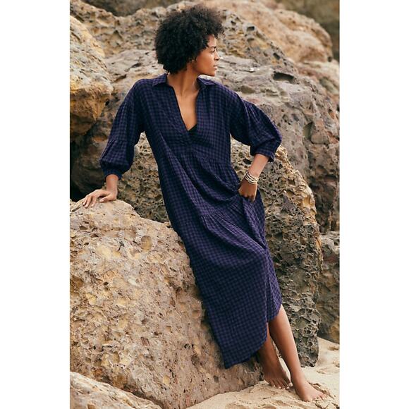 Anthropologie The Carolita Printed Tiered Shirt Dress Size XL - Picture 2 of 13